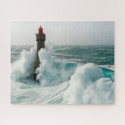 灯台 | Jument Light house Ouessant France ジグソーパズル (横)