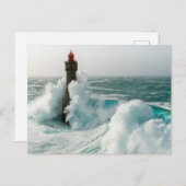 灯台 | Jument Light house Ouessant France ポストカード (正面/裏面)