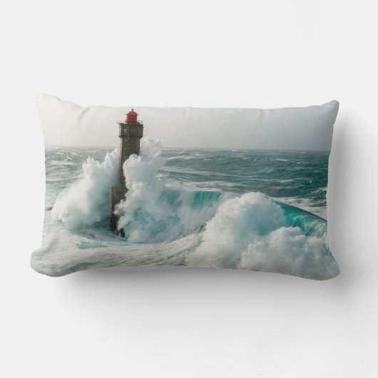 灯台 | Jument Light house Ouessant France ランバークッション (正面)