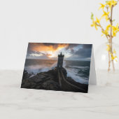 灯台 | Le Conquet Kermorvan Light house カード (黄色い花)