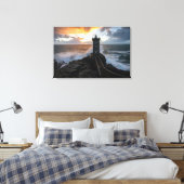 灯台 | Le Conquet Kermorvan Light house キャンバスプリント (インサイチュ (寝室))