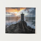 灯台 | Le Conquet Kermorvan Light house タペストリー (正面(横))