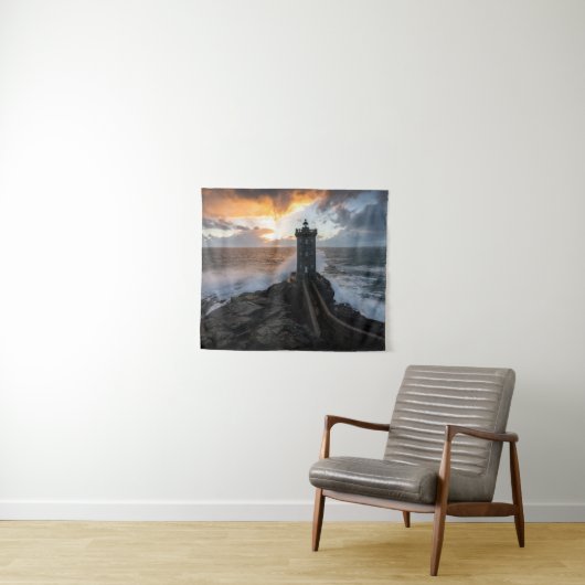 灯台 | Le Conquet Kermorvan Light house タペストリー (インサイチュ(横))