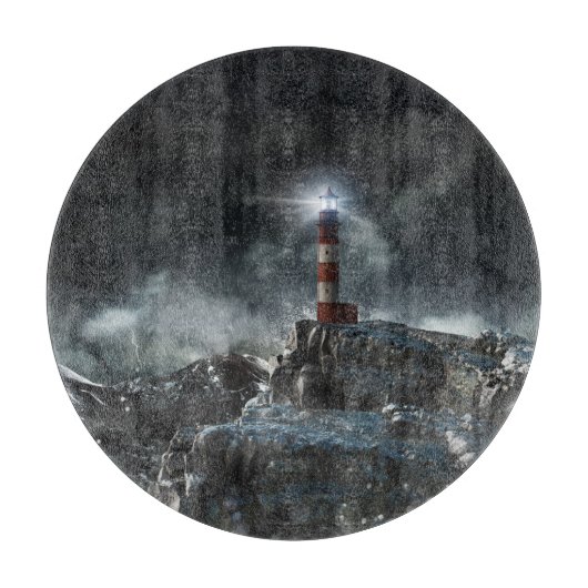 灯台 | Light house in the Storm カッティングボード (正面)