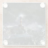 灯台 | Light house in the Storm ガラスコースター (裏面)