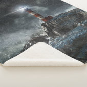 灯台 | Light house in the Storm シェルパブランケット (3/4)