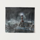 灯台 | Light house in the Storm タペストリー (正面(横))