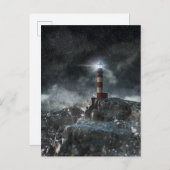 灯台 | Light house in the Storm ポストカード (正面/裏面)