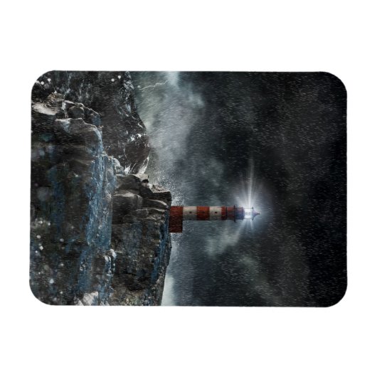 灯台 | Light house in the Storm マグネット (横)