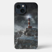 灯台 | Light house in the Storm iPhoneケース (裏面)