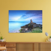 灯台 Light house Plouzane France キャンバスプリント (インサイチュ (リビング))