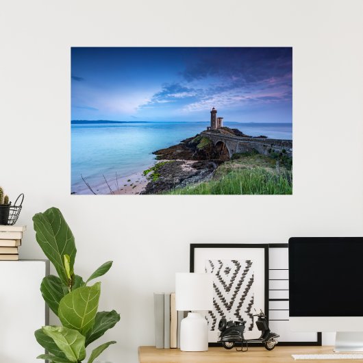 灯台 Light house Plouzane France ポスター (ホームオフィス)