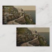 灯台、Llandudno、ウェールズまれなPhotochrom 名刺 (正面/裏面)