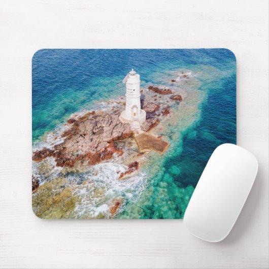 灯台 | Mangiabarche Light house Italy マウスパッド (マウス)