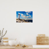 灯台 | Nova Scotia、ペギーの入り江の冬 ポスター (キッチン)