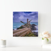 灯台 | Petit Minou Light house France スクエア壁時計 (ホーム)