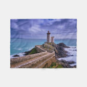 灯台 | Petit Minou Light house France フリースブランケット (正面(横))