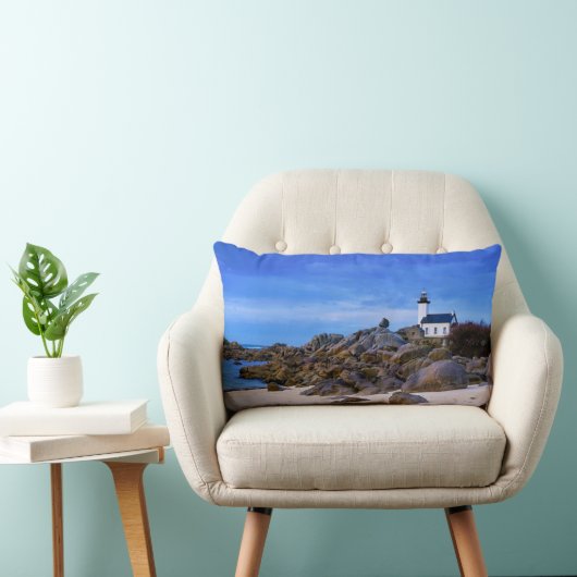 灯台 | Phare de Pontusval France Finistere ランバークッション (椅子)