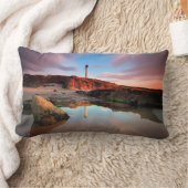 灯台 Sea-Light Lossiemouth Scotland ランバークッション (ブランケット)