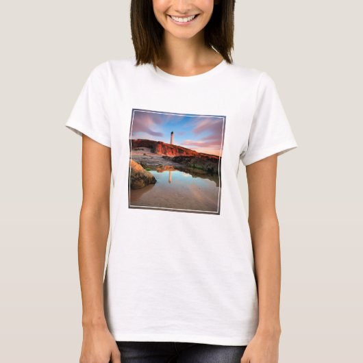 灯台 Sea-Light Lossiemouth Scotland Tシャツ (正面)