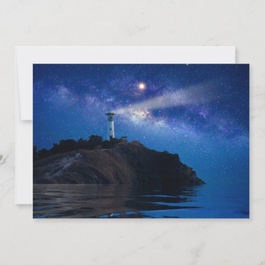 灯台 | Starry Night Lighthouse サンキューカード (正面)
