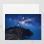 灯台 | Starry Night Lighthouse サンキューカード (正面/裏面)