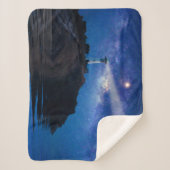 灯台 | Starry Night Lighthouse シェルパブランケット (正面)