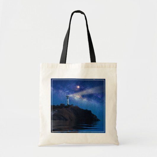 灯台 | Starry Night Lighthouse トートバッグ (正面)