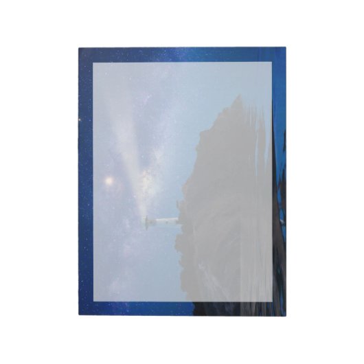 灯台 | Starry Night Lighthouse ノートパッド (回転)