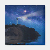 灯台 | Starry Night Lighthouse マグネット (正面)