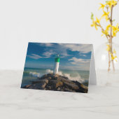 灯台 Wellington Ontarioカナダ カード (黄色い花)