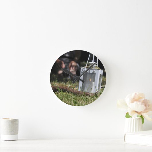 灯明 ラウンド壁時計 (ホーム)