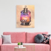 灯油ランプ キャンバスプリント (インサイチュ (リビング))