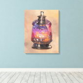 灯油ランプ キャンバスプリント (インサイチュ (ウッドフロア))