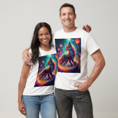 灯篭の竹林の霊狐 Tシャツ (ユニセックス)