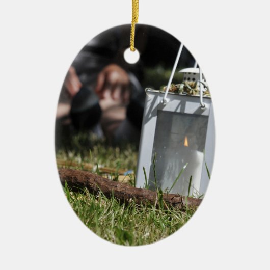 灯篭 セラミックオーナメント (正面)