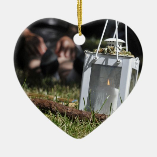 灯篭 セラミックオーナメント (正面)