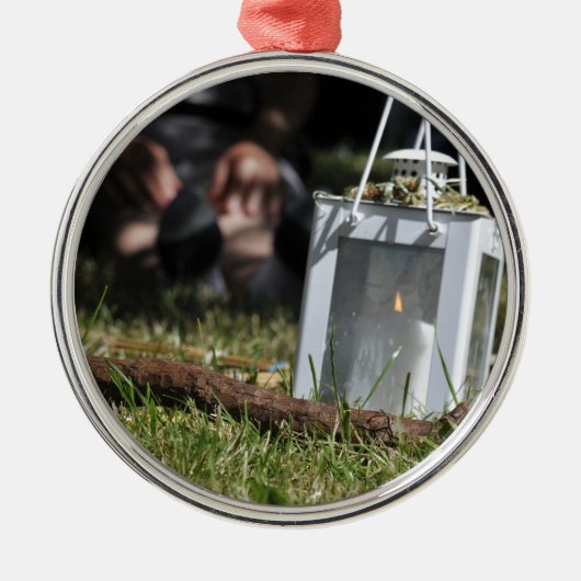 灯篭 メタルオーナメント (正面)