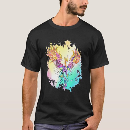 灰からフェニックスMotiv神話の火の鳥Ph Tシャツ (正面)