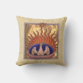 灰から立ち上がるフェニックス クッション (正面)