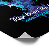 灰から立ち上がる自殺防止認識度 ポスター (角)