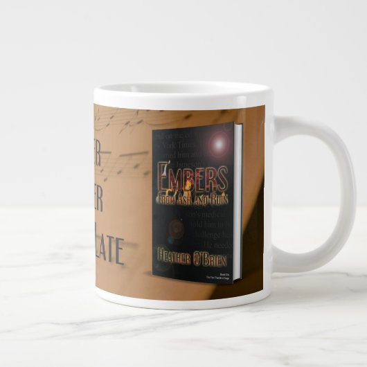 灰と廃墟の残骸- 20オンズのマグ ジャンボコーヒーマグカップ (右)