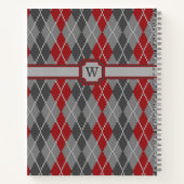 灰と燃え殻のスパイラルアーガイルノート ノートブック (裏面)