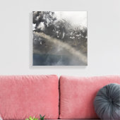 灰と蒸気は引き続き沸騰する キャンバスプリント (インサイチュ (リビング))