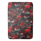 灰に華やかな赤葉い落ちた バスマット (正面縦)