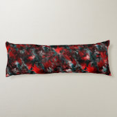 灰に華やかな赤葉い落ちた ボディピロー (裏面)