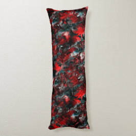 灰に華やかな赤葉い落ちた ボディピロー