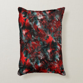 灰に赤い赤葉い落ちた アクセントクッション