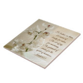 灰のためのアイザイアの61:3の美しい、聖書の詩、蘭 タイル (側面)