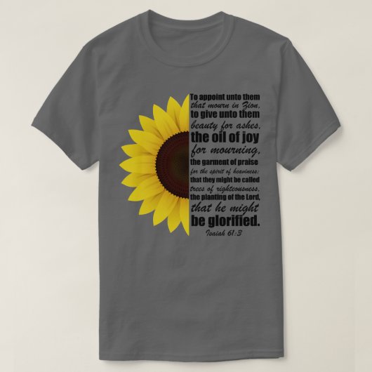 灰のための美しいクリスチャンベビーボディスーツ Tシャツ (デザイン正面)